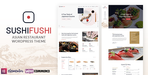 SushiFushi - Japanese & Asian Restaurant WordPress Theme