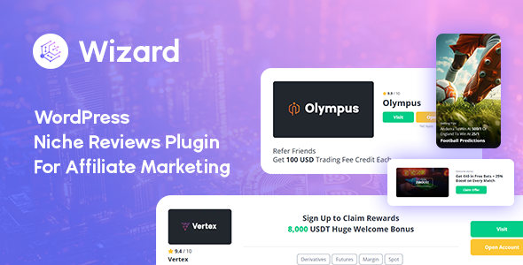 Wizard - WordPress Niche Reviews Plugin for Affiliate Marketing