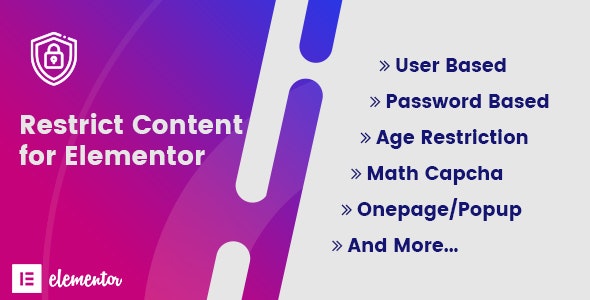 Restrict Content for Elementor