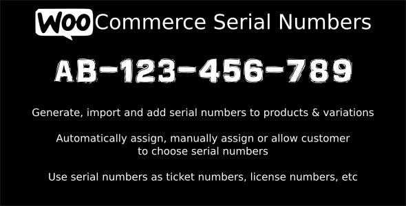 Easy Serial Numbers for WooCommerce