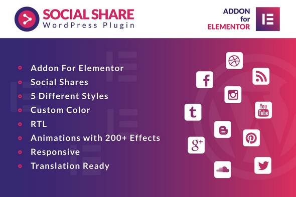 Social Share for Elementor
