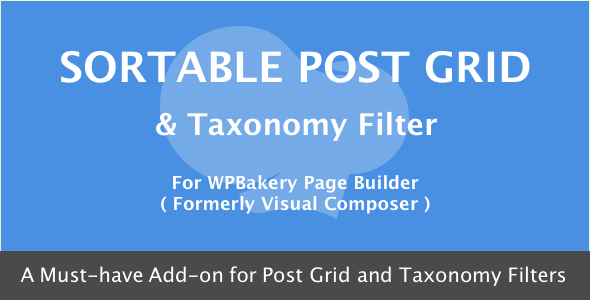 Visual Composer - Sortable Grid & Taxonomy filter