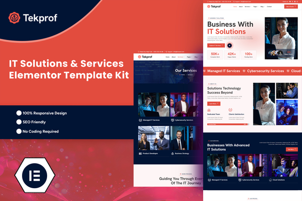 Tekprof - IT Solution & Technology Elementor Template Kit