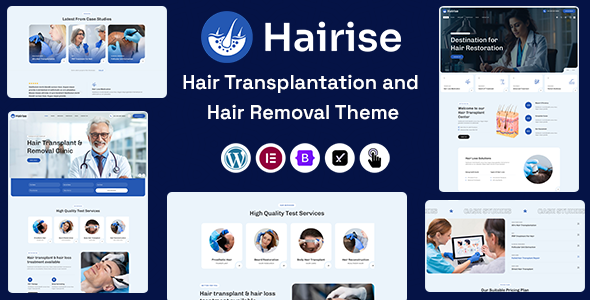 Hairise - Hair Transplantation and Hair Removal WordPress Theme