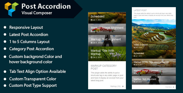WPBakery Page Builder - Post Accordion (formerly Visual Composer)