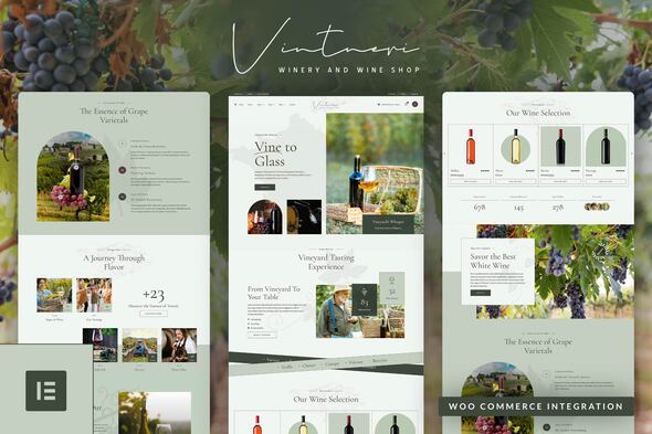 Vintneri - Wine Shop & Winery Elementor Pro Template Kit