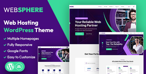 WebSphere | Web Hosting WordPress & WHMCS Theme