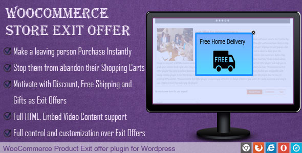 Exit Offer for Woocommerce