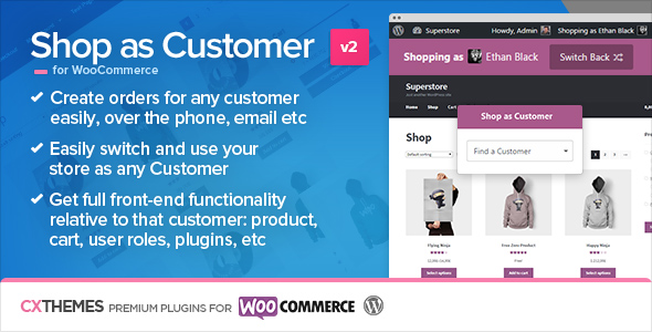 WooCommerce Shop as Customer