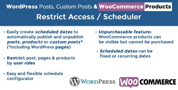 Posts & Products Scheduler