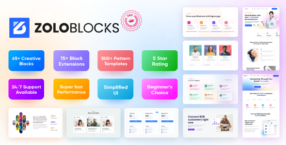 ZoloBlocks – WordPress Gutenberg Plugin with Advanced Blocks